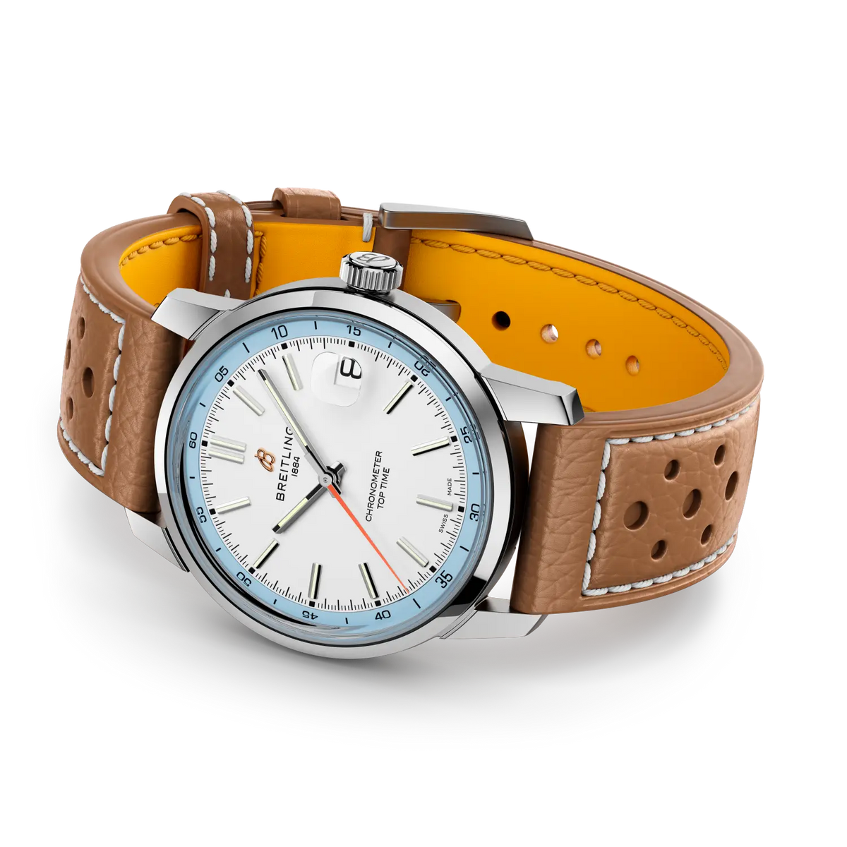 Breitling Top Time B31 AB3113281A1X1 – side view with strap