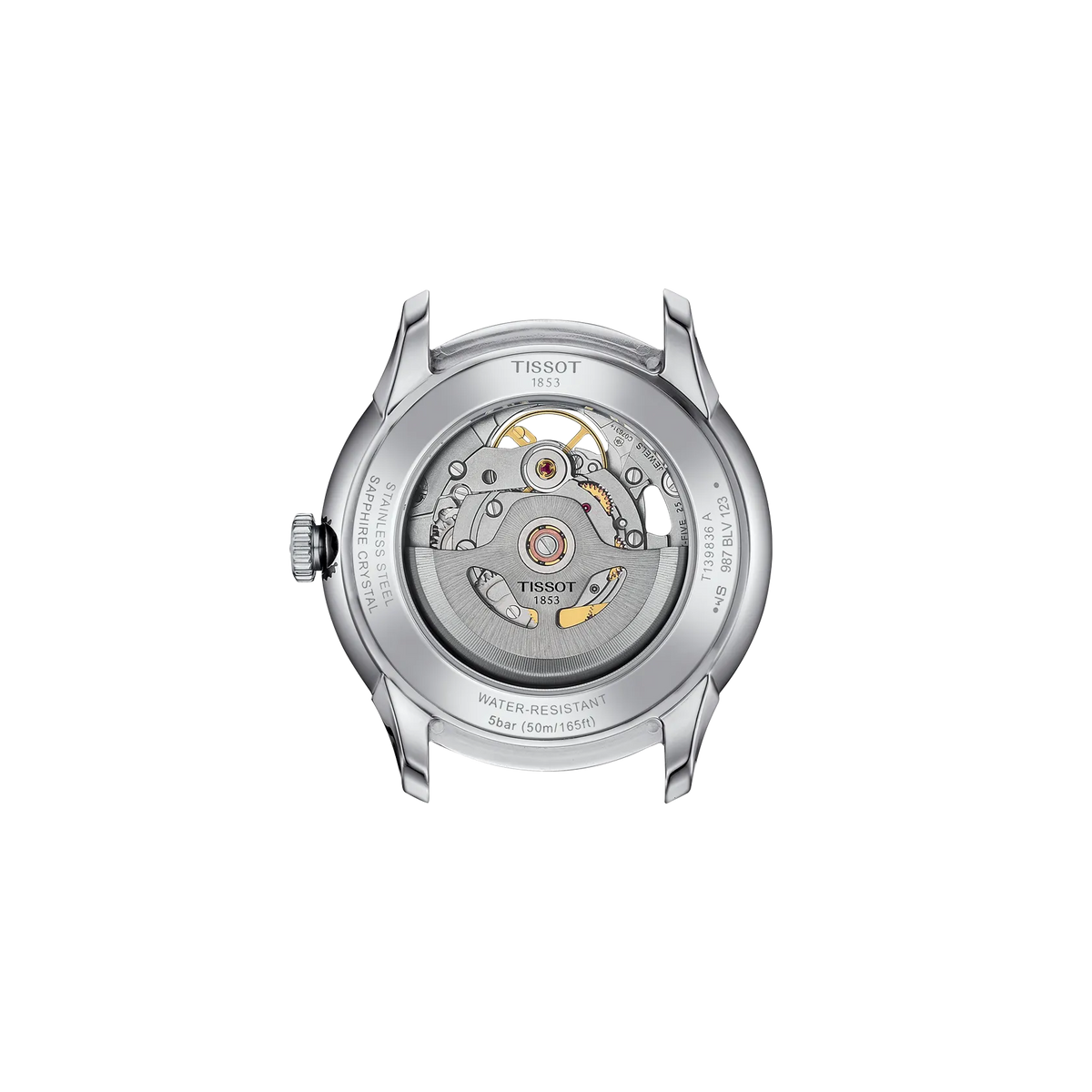 Tissot Chemin des Tourelles Skeleton 39mm T139.836.11.048.00 Unisex Watch - case-back view