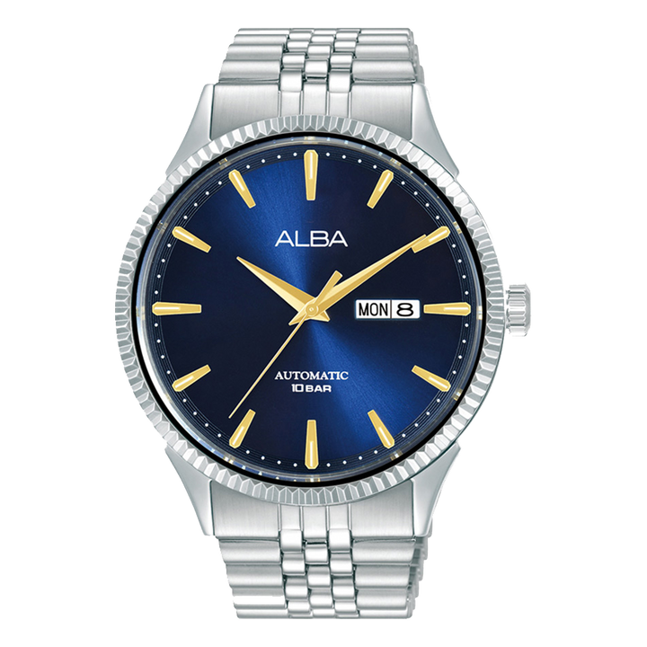 AL4237X1 Blue Dial Silver Strap Mechanical