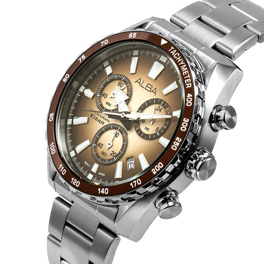 AX7009X1 Golden Beige Dial Chronograph Watch