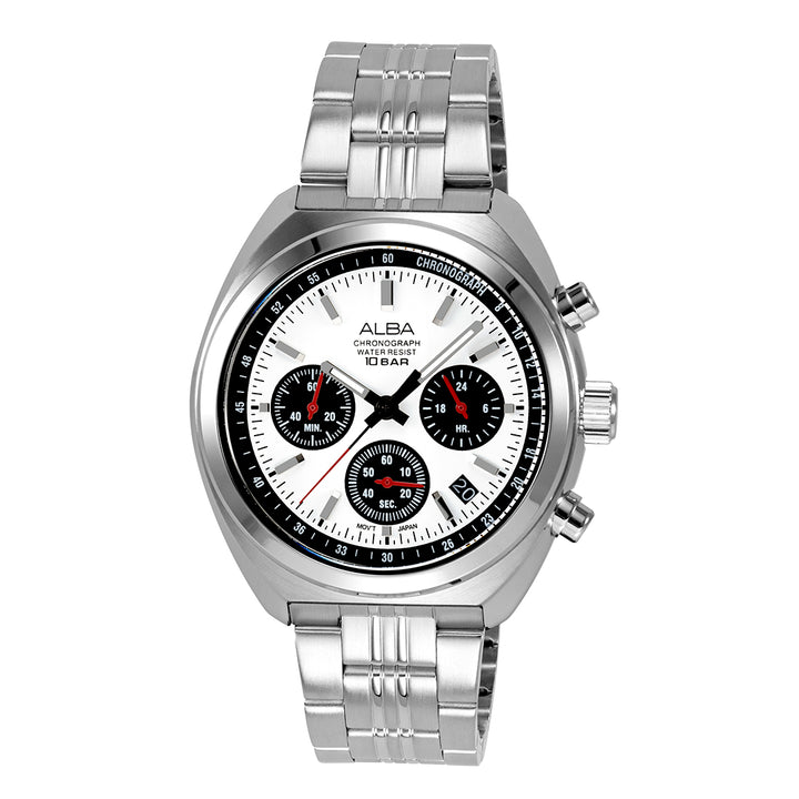 AT3K11X1 Seashell White Dial Chronograph Watch