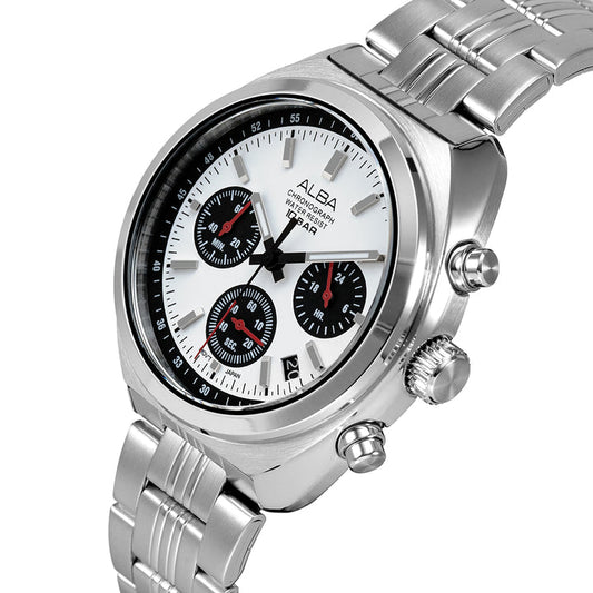 AT3K11X1 Seashell White Dial Chronograph Watch