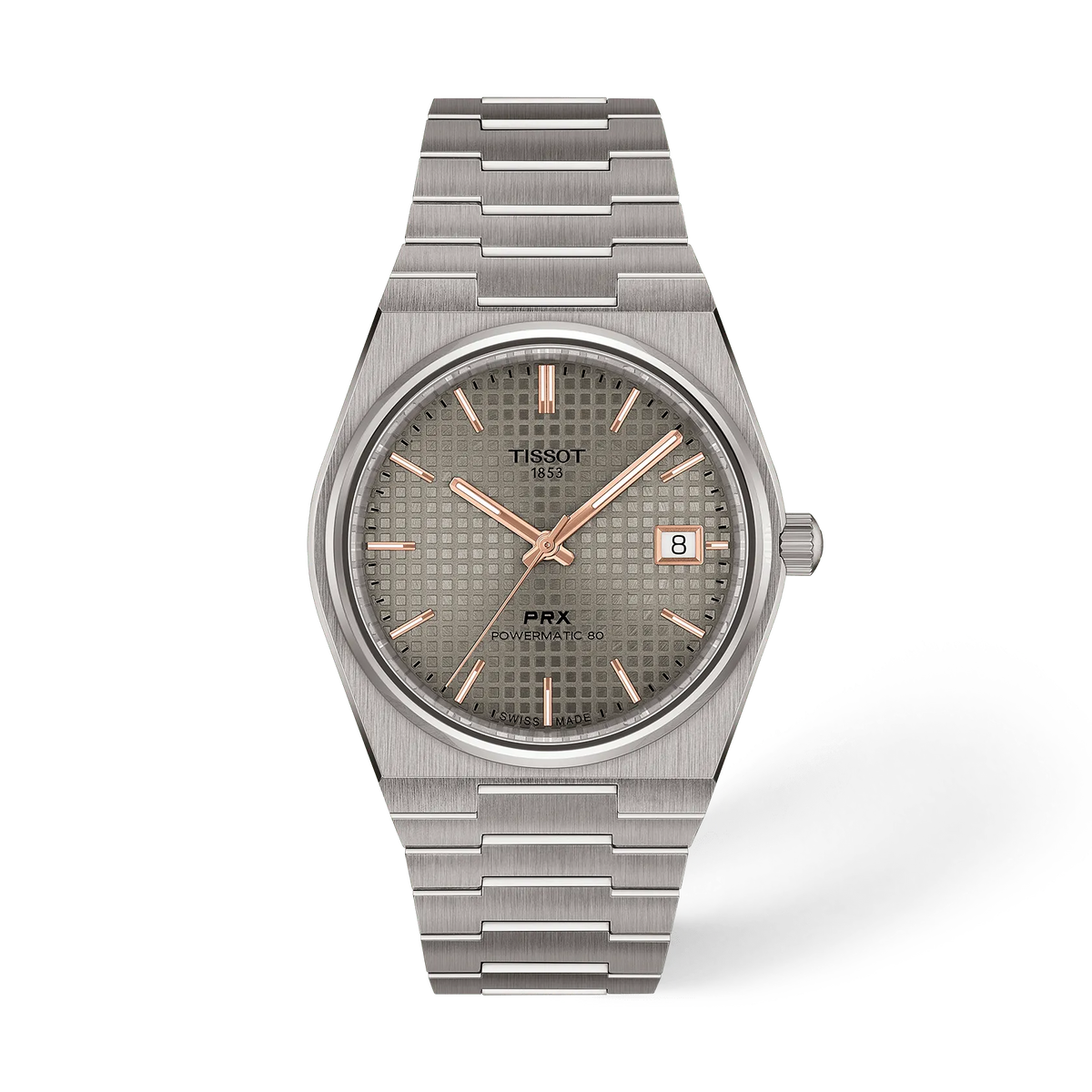 Tissot PRX Titanium 38mm T137.807.44.061.00 Unisex Watch - front view