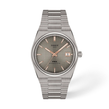 Tissot PRX Titanium 38mm T137.807.44.061.00 Unisex Watch - front view