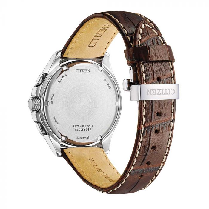 CITIZEN ECO-DRIVE GENTS WATCH BROWN DIAL - BL8160-07X
