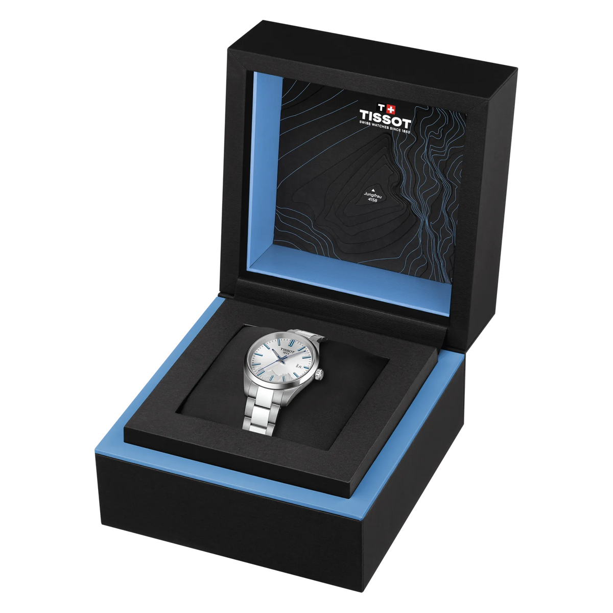 Tissot PR 100 Jungfraubahn 34mm T150.210.11.031.01 Unisex Watch - detail view