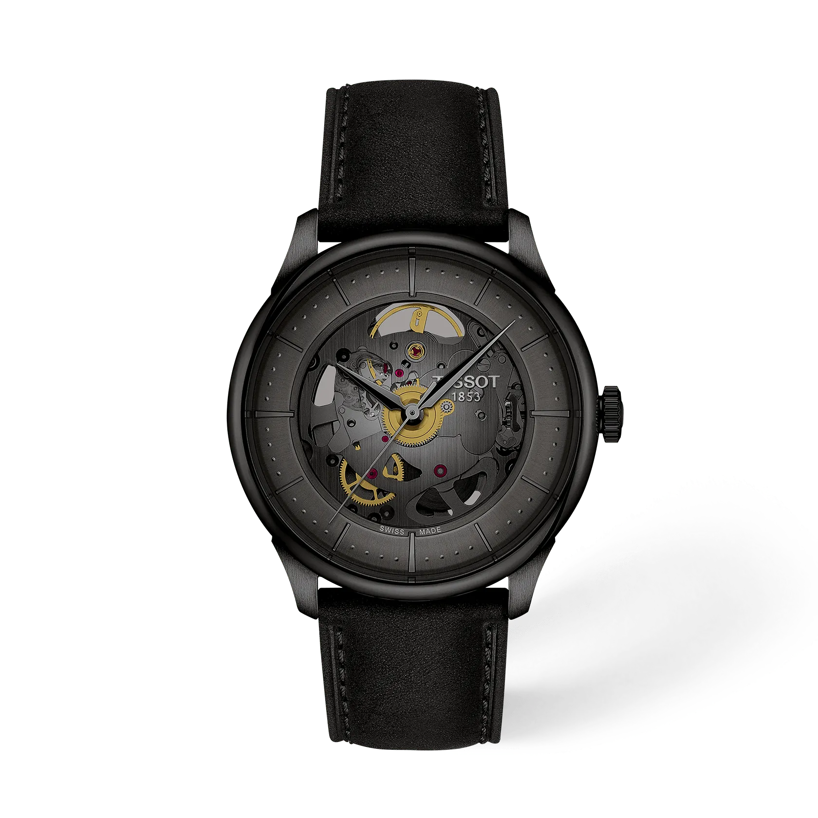 Tissot Chemin Des Tourelles Skeleton 39mm T139.836.36.441.00 Unisex Watch