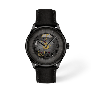 Tissot Chemin Des Tourelles Skeleton 39mm T139.836.36.441.00 Unisex Watch - front view