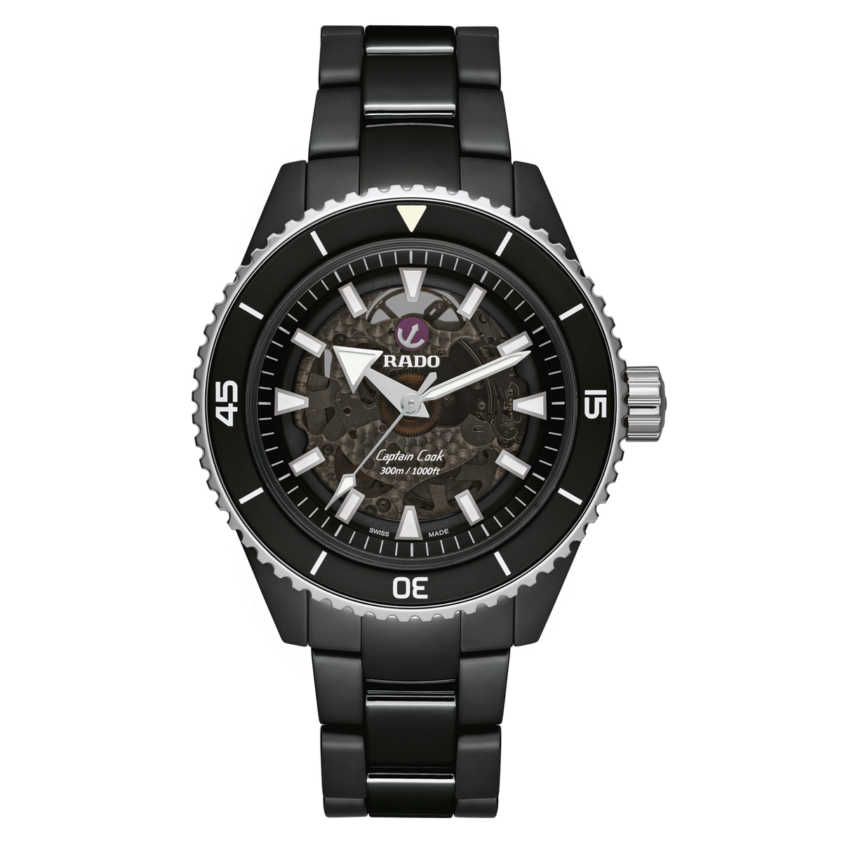 Rado Captain Cook High-Tech Ceramic R32127152 – front view