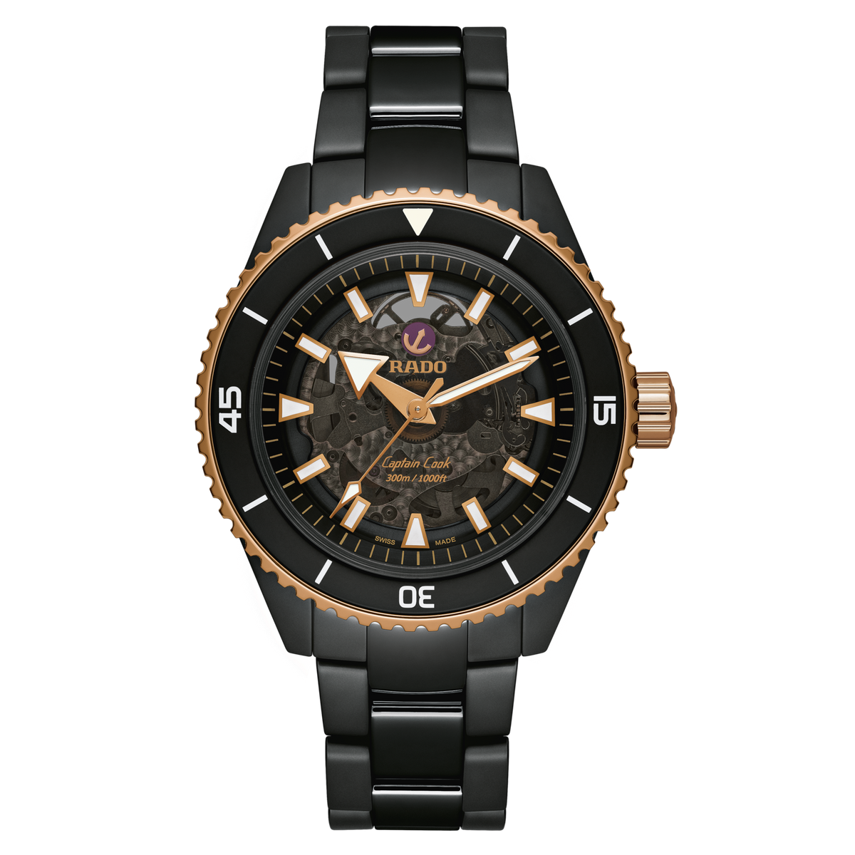 Rado Captain Cook High-Tech Ceramic R32127162 – front view
