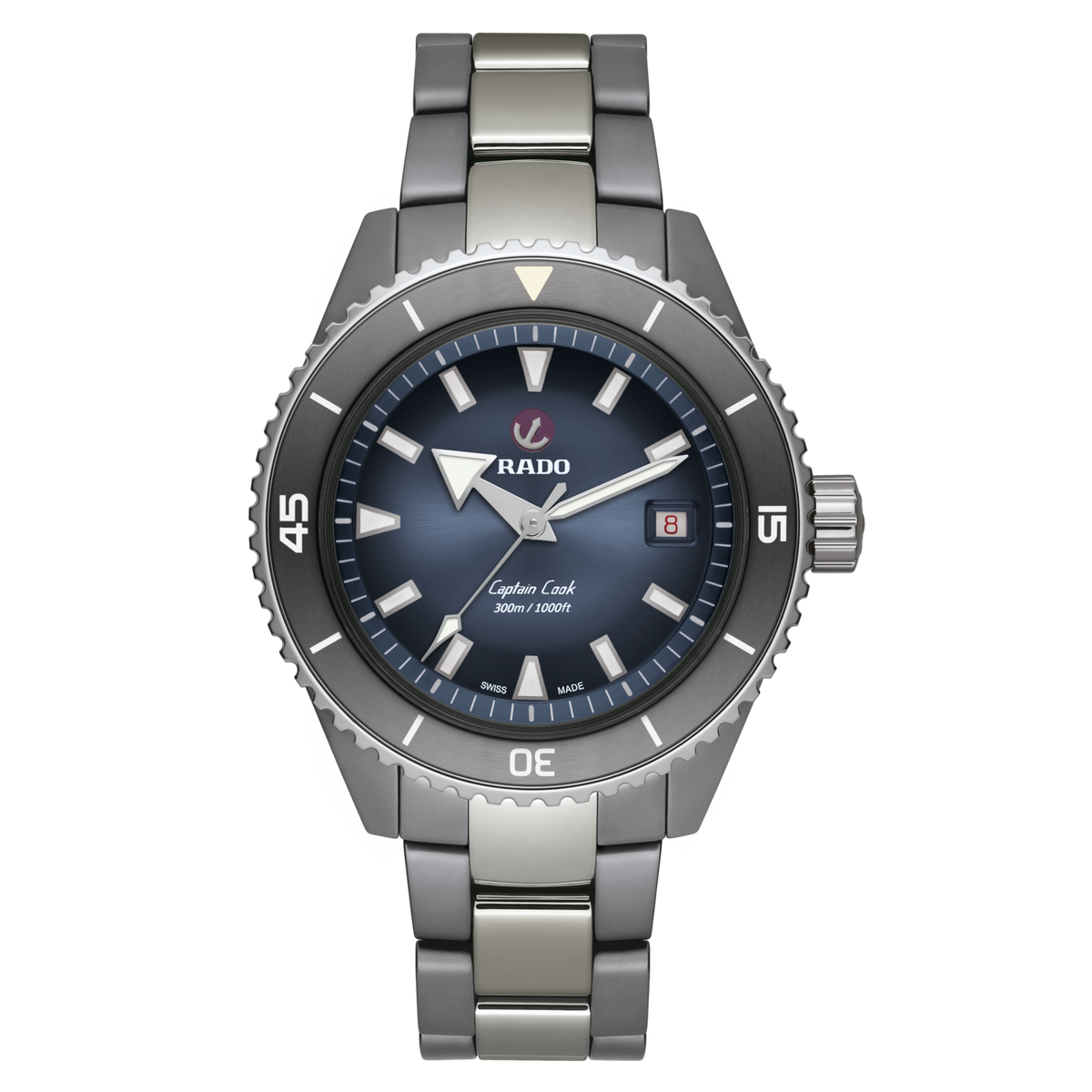 Rado Captain Cook High-Tech Ceramic Diver R32144202 – front view