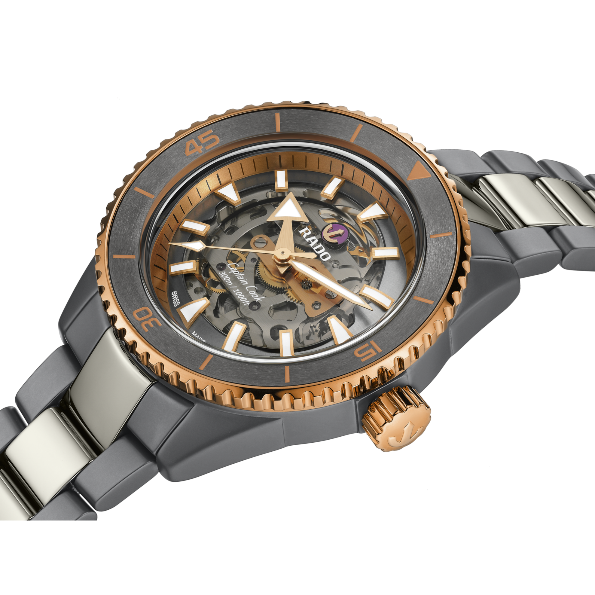 Captain Cook High-Tech Ceramic Skeleton R32148162 - Kamal Watch Company