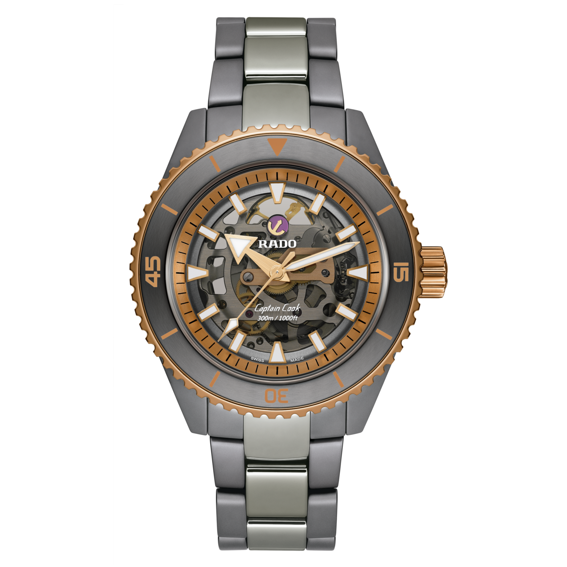 Captain Cook High-Tech Ceramic Skeleton R32148162 - Kamal Watch Company