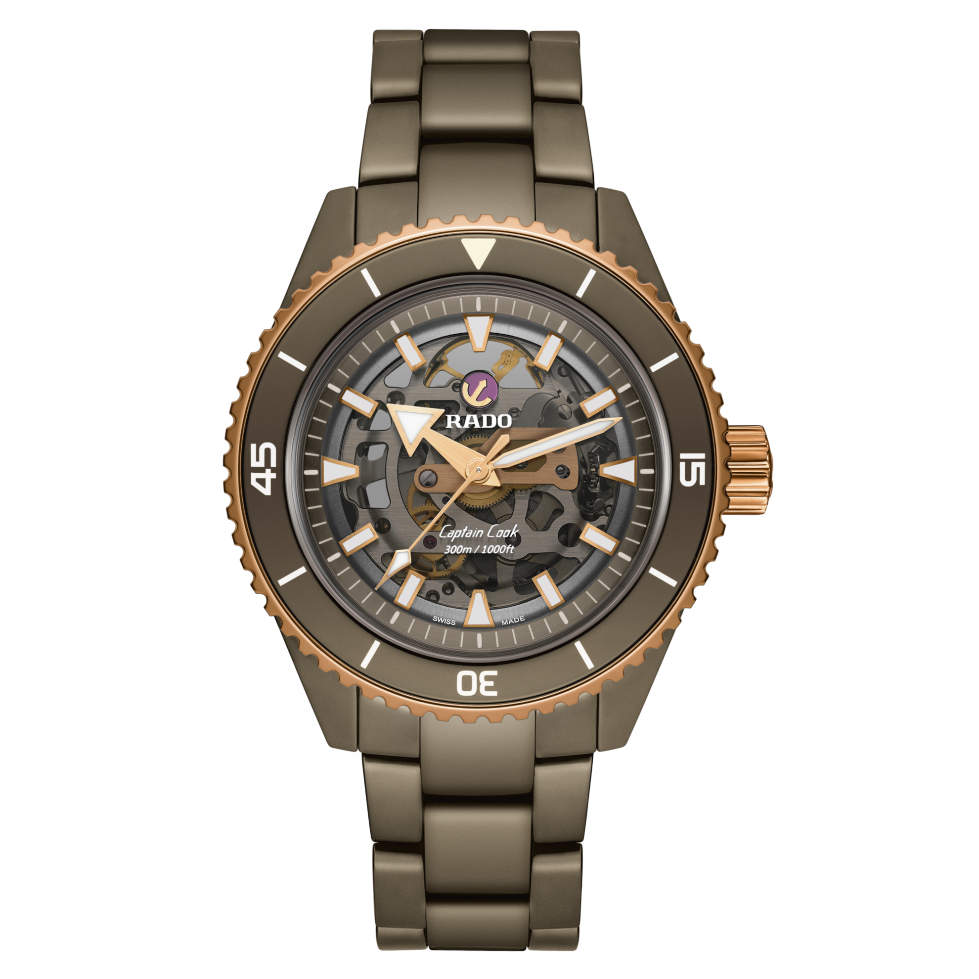 Rado Captain Cook High-Tech Ceramic Skeleton R32150162 Watch for Men