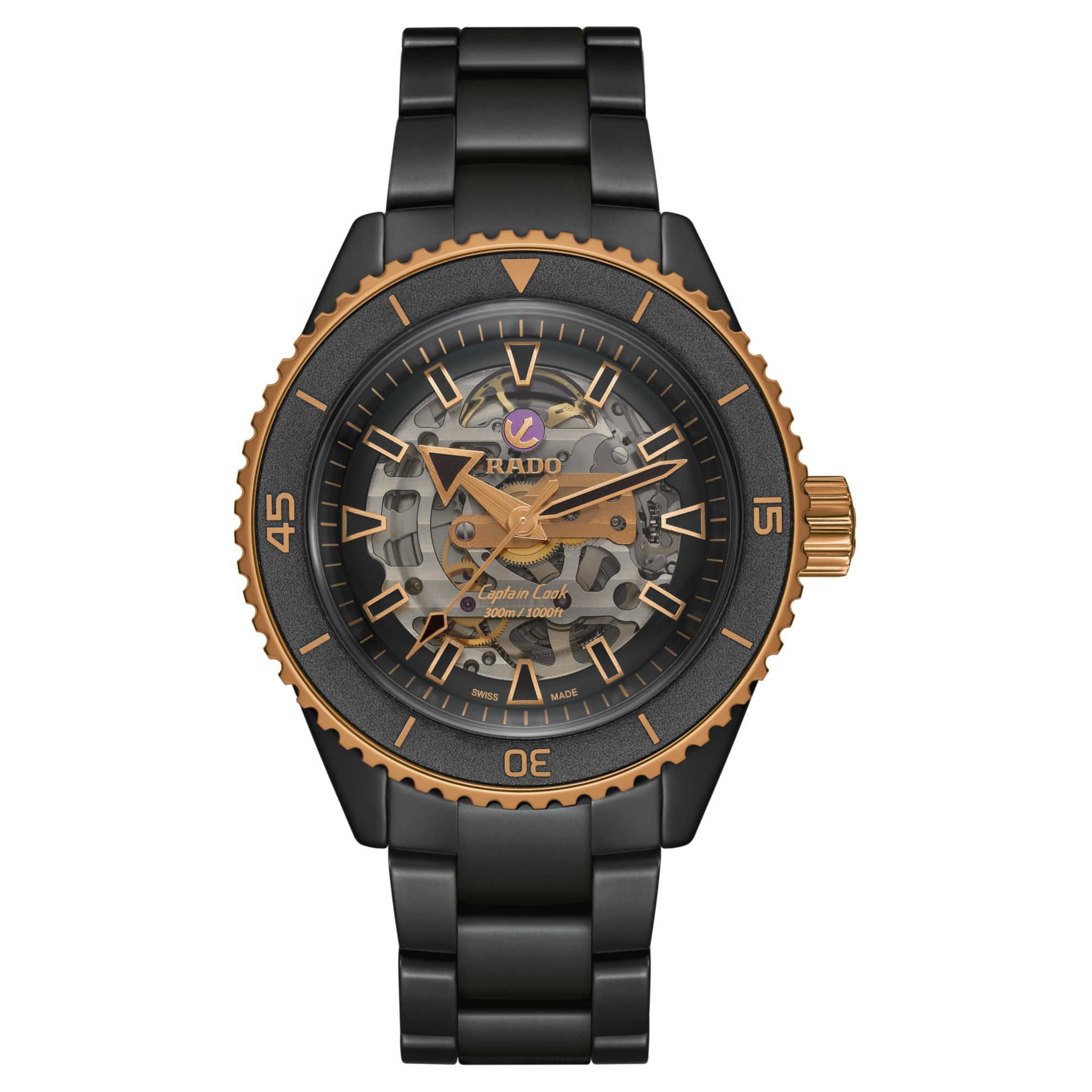 Rado Captain Cook High-Tech Ceramic Skeleton R32192152 Watch for Men