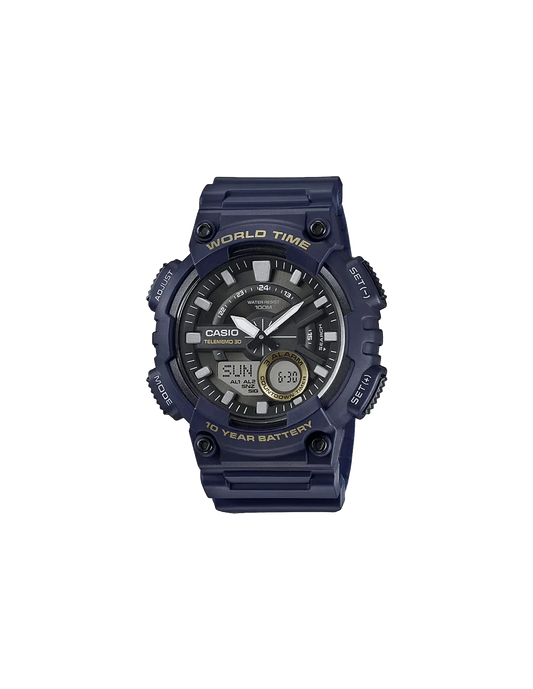 YOUTH AEQ-110W-2AVDF - AD208 Blue Analog-Digital - Men's Watch