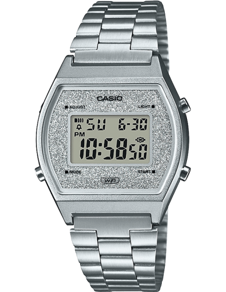 Casio Vintage Unisex Quartz Silver Dial Digital Stainless Steel Watch D186