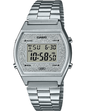 Casio Vintage Unisex Quartz Silver Dial Digital Stainless Steel Watch D186
