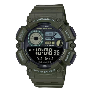 Casio Youth Series Men Quartz Grey Dial Digital Resin Watch D350