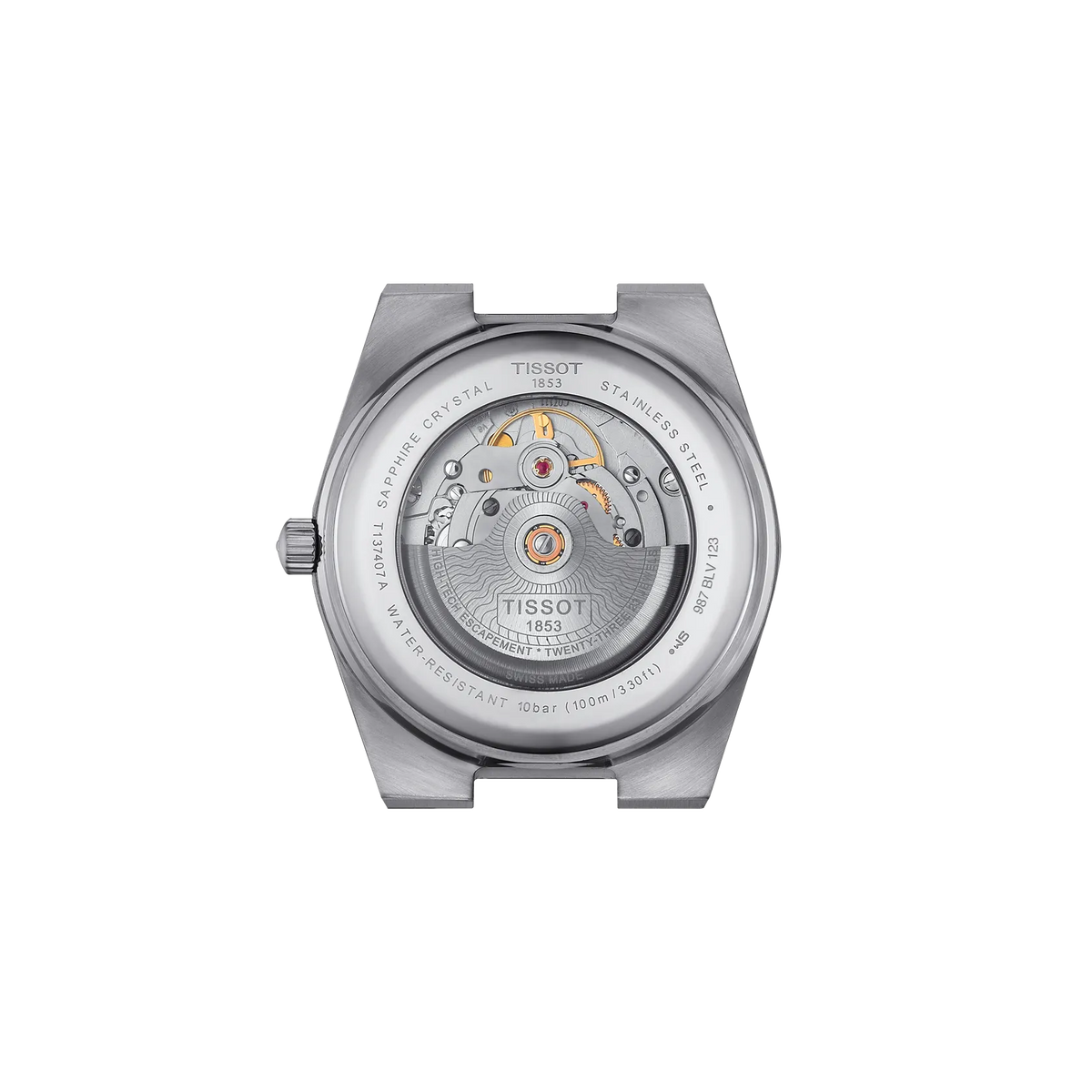 Tissot PRX 40mm T137.407.11.041.00 Watch for Men - case-back view