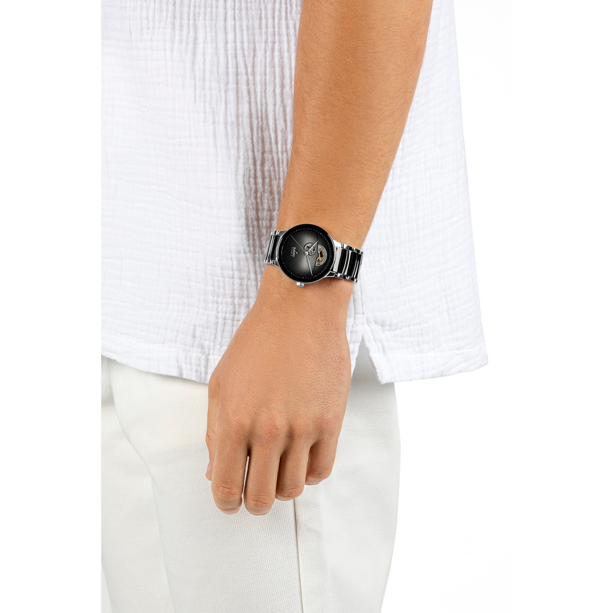 Rado Centrix Automatic Open Heart R30012152 – shown on the wrist