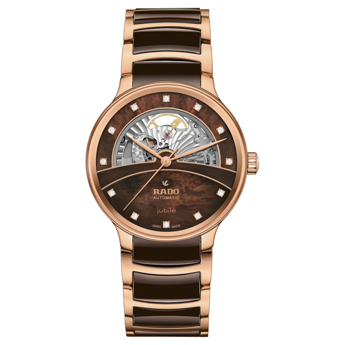 Rado Centrix Automatic Diamonds Open Heart R30028902 – front view