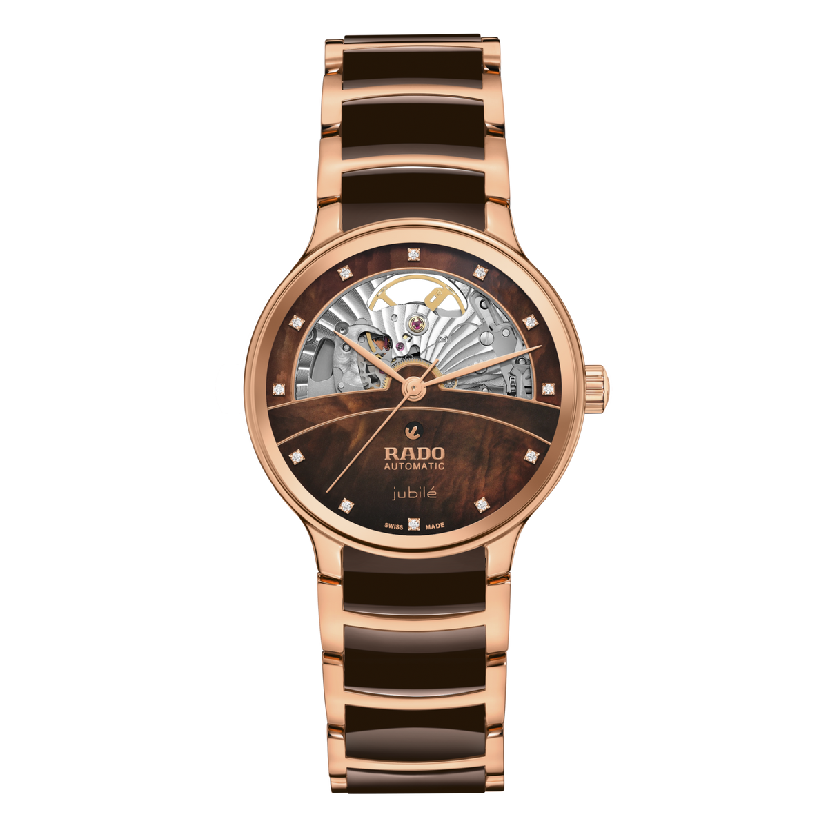 Rado Centrix Automatic Diamonds Open Heart R30029902 – front view