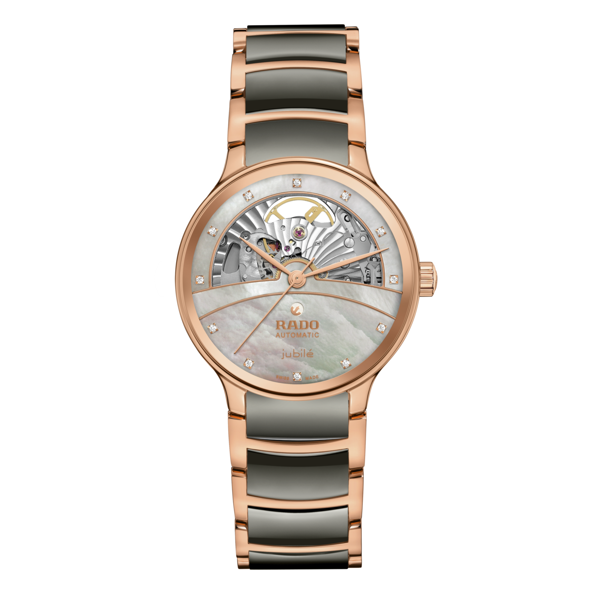 Centrix Automatic Diamonds Open Heart R30029912 Watch for Women