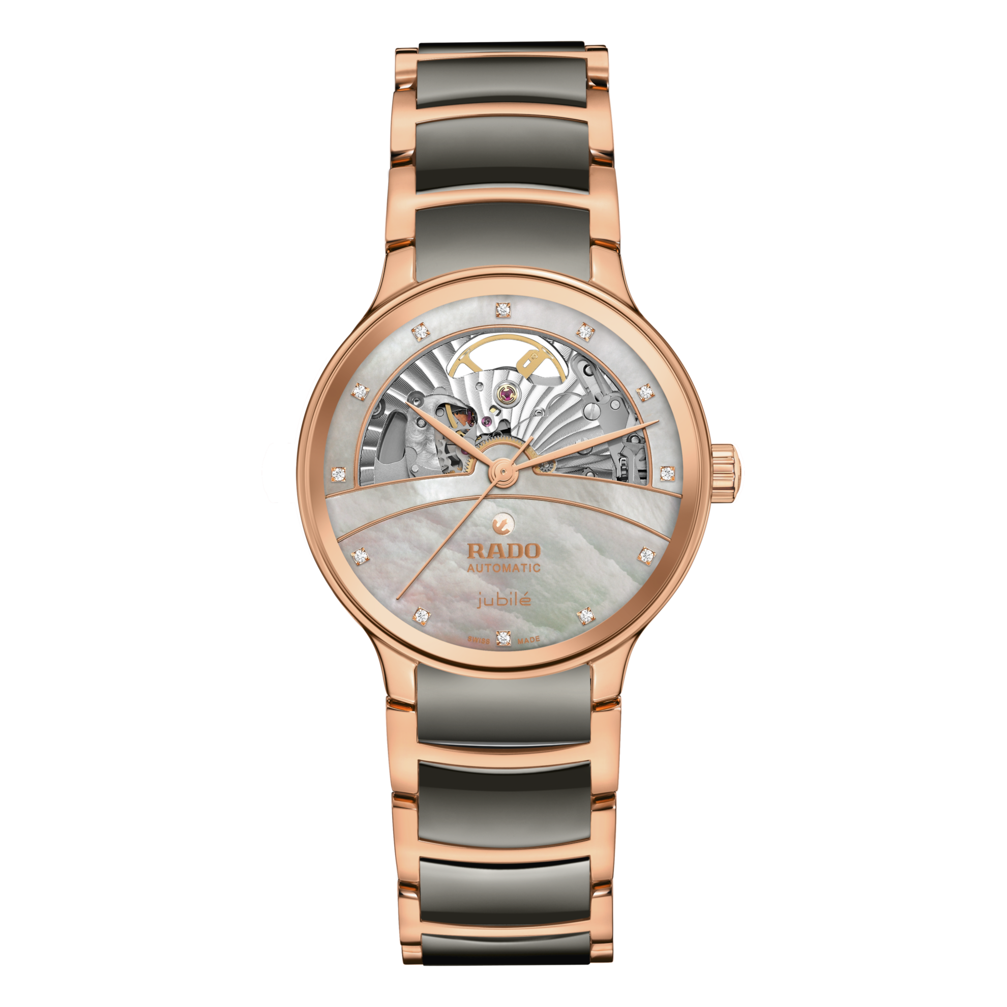 Rado Centrix Automatic Diamonds Open Heart R30029912 Watch for Women