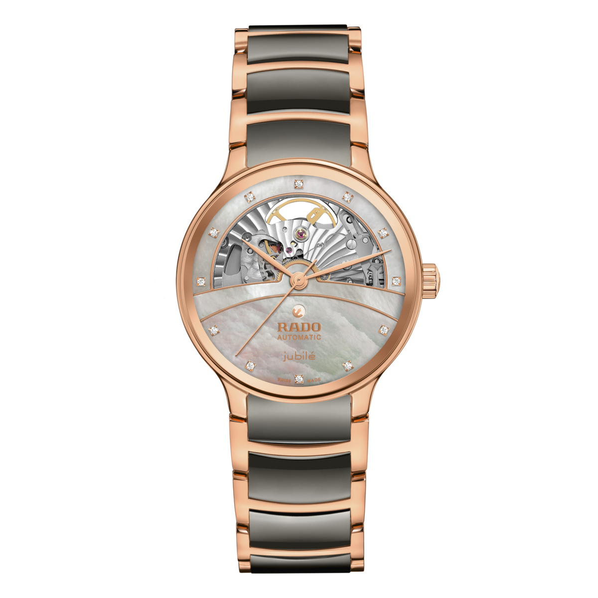 Rado Centrix Automatic Diamonds Open Heart R30029912 – front view