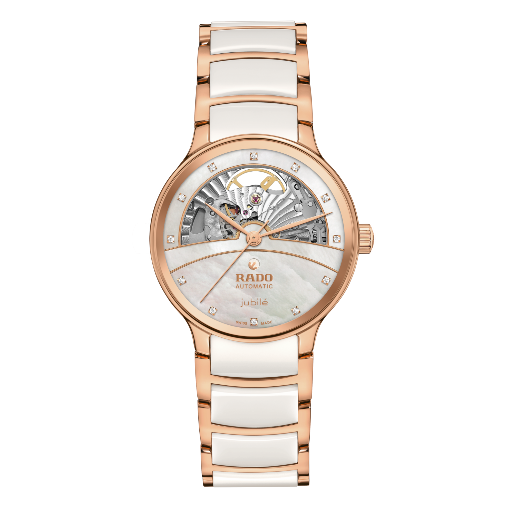 Rado Centrix Automatic Diamonds Open Heart R30029922 Watch for Women
