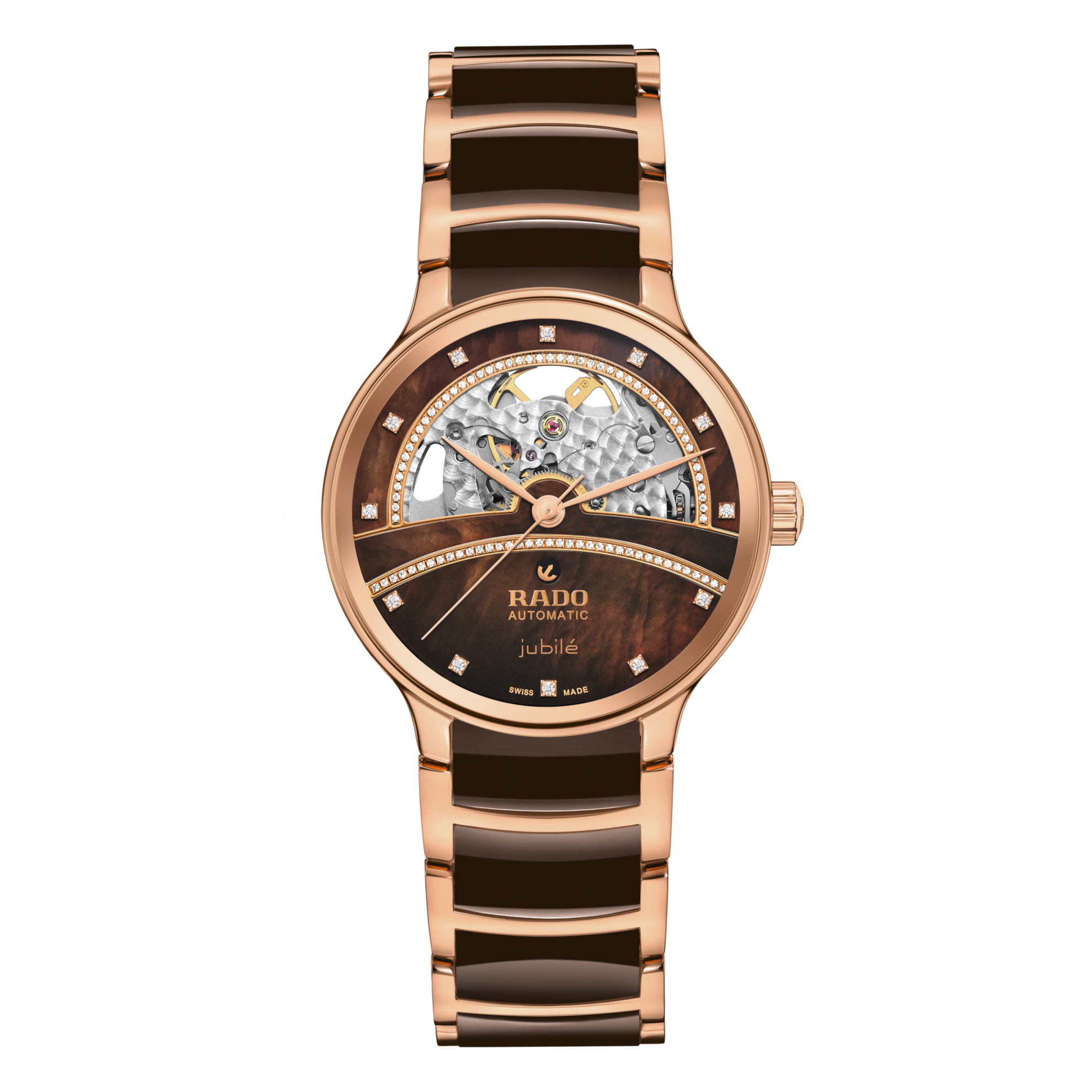 Rado Centrix Automatic Diamonds Open Heart R30029942 Watch for Women