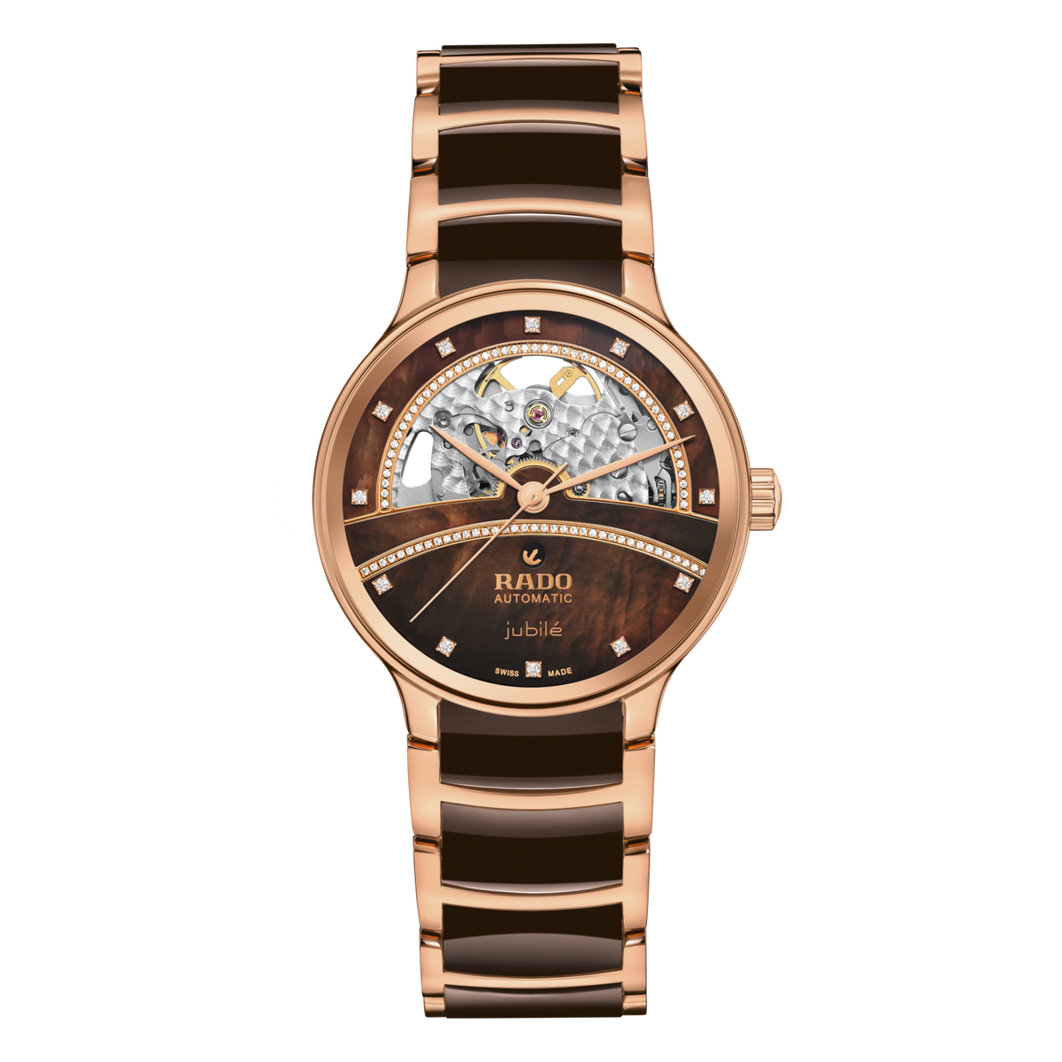 Rado Centrix Automatic Diamonds Open Heart R30029942 – front view