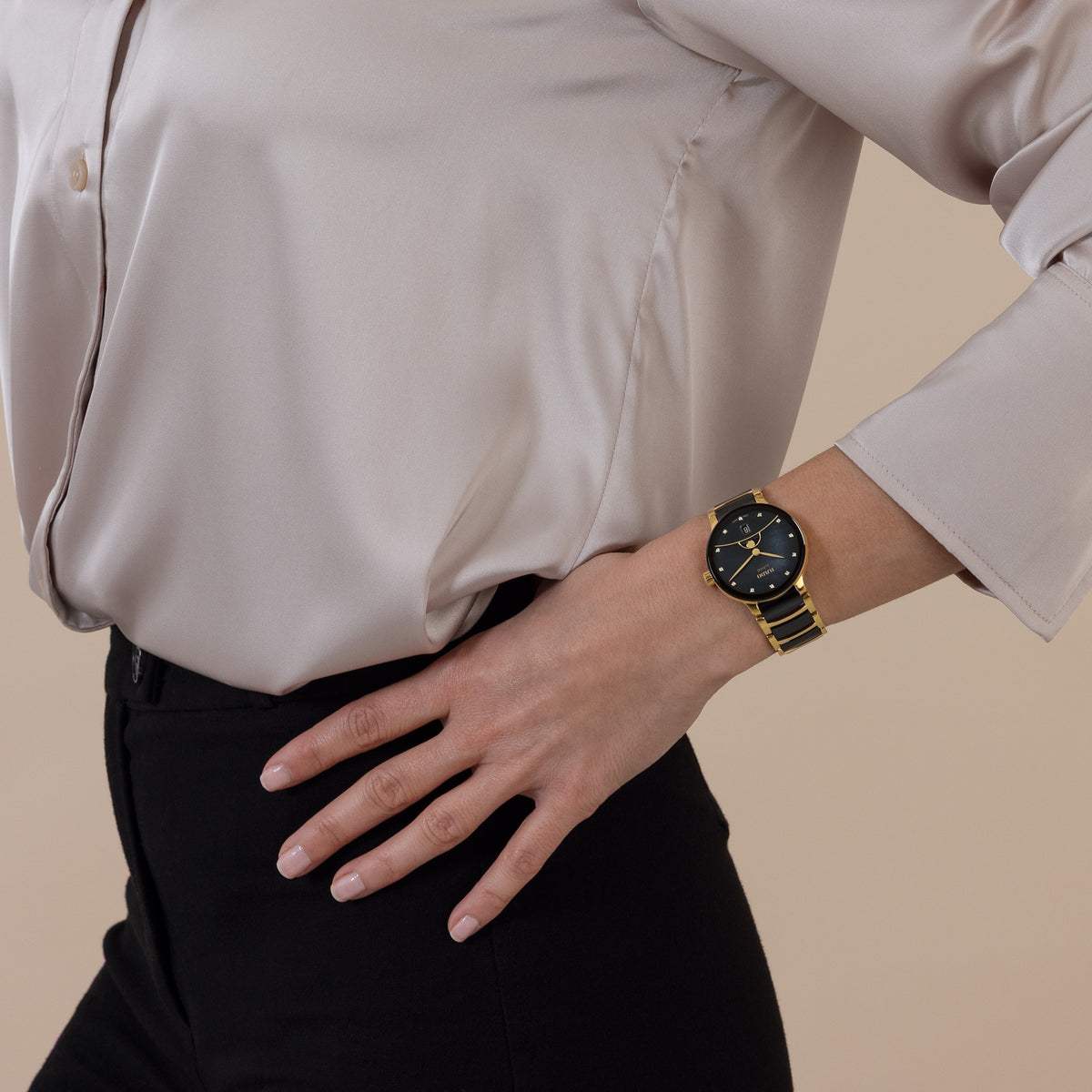 Rado Centrix Moonphase R30233942 – shown on the wrist