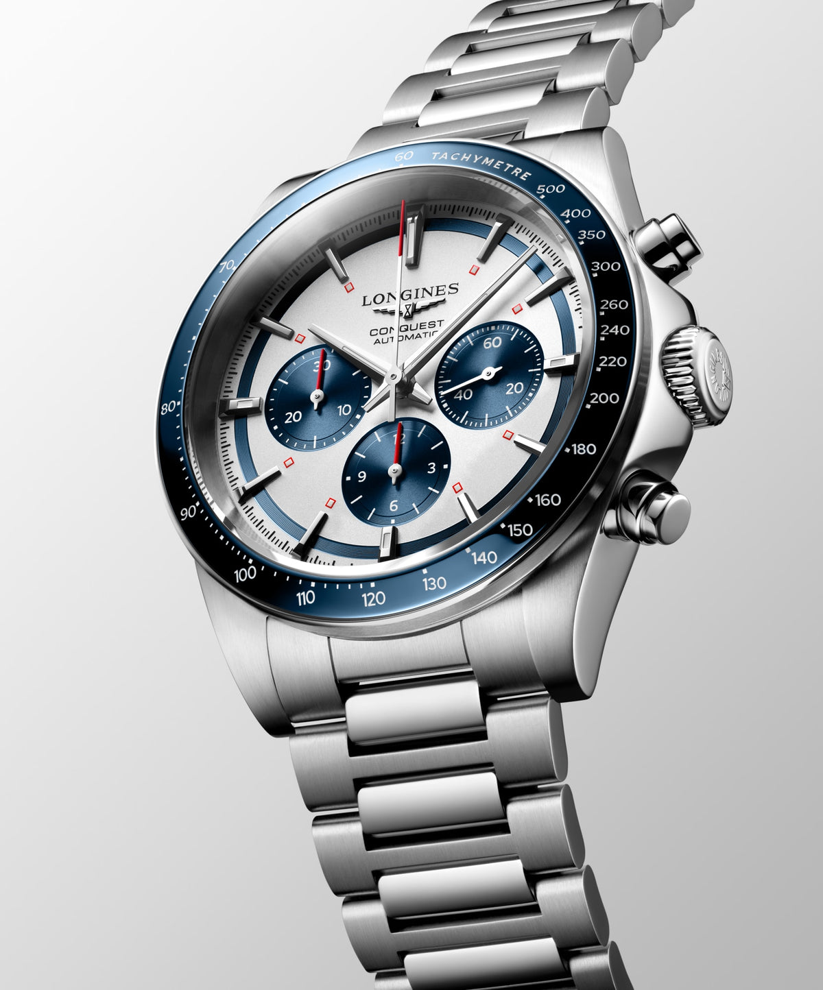Longines Conquest Chronograph 42mm L3.835.4.98.6 Watch for Men - dial view