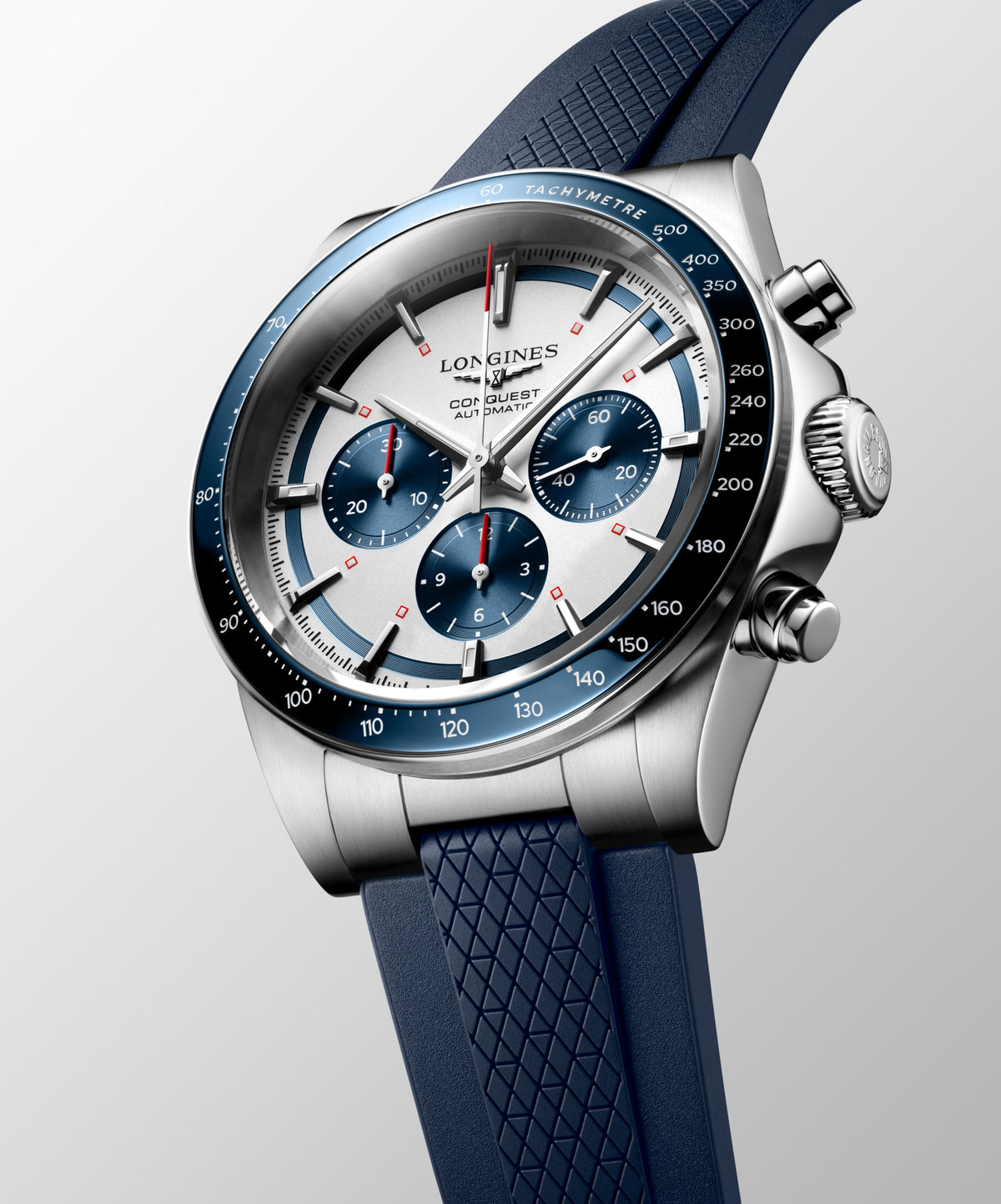 Longines Conquest Chronograph 42mm L3.835.4.98.9 Watch for Men - dial view