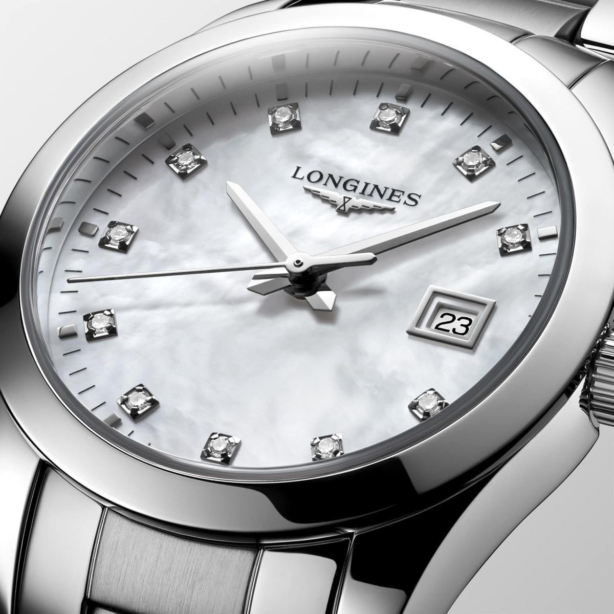 Longines Conquest Classic 29.5mm L2.286.4.87.6 Watch for Women - dial close-up