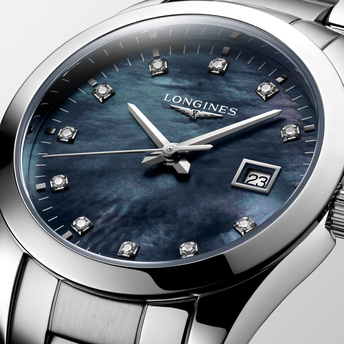 Longines Conquest Classic 29.5mm L2.286.4.88.6 Watch for Women - dial close-up
