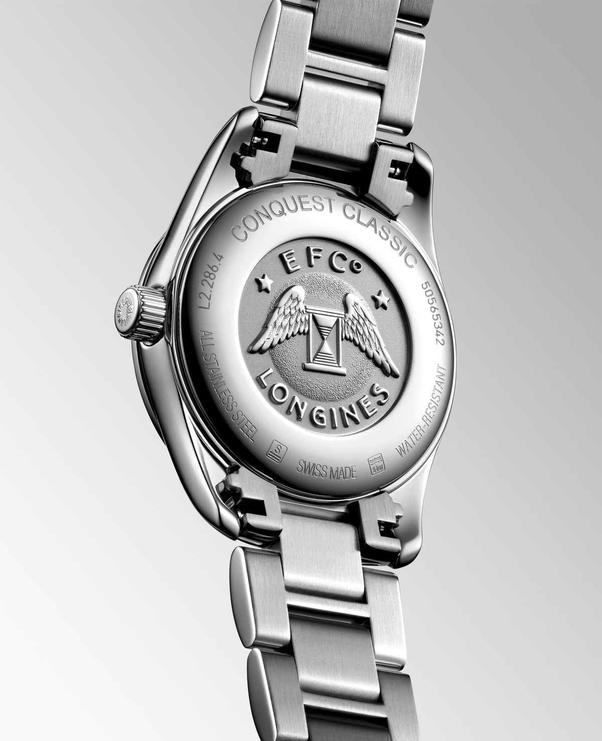 Longines Conquest Classic 29.5mm L2.286.4.92.6 Watch for Women - case-back view