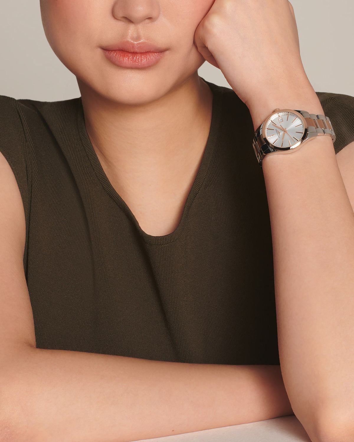 Longines Conquest Classic 34mm L2.386.3.72.7 Watch for Women - on the wrist