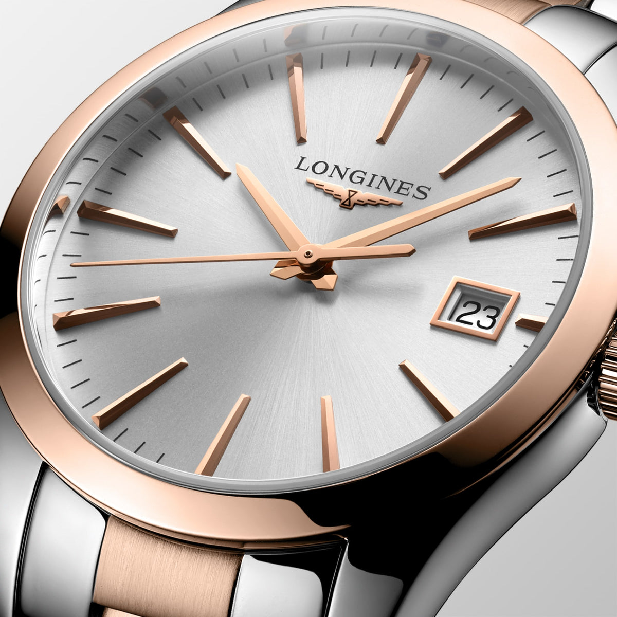 Longines Conquest Classic 34mm L2.386.3.72.7 Watch for Women - dial close-up