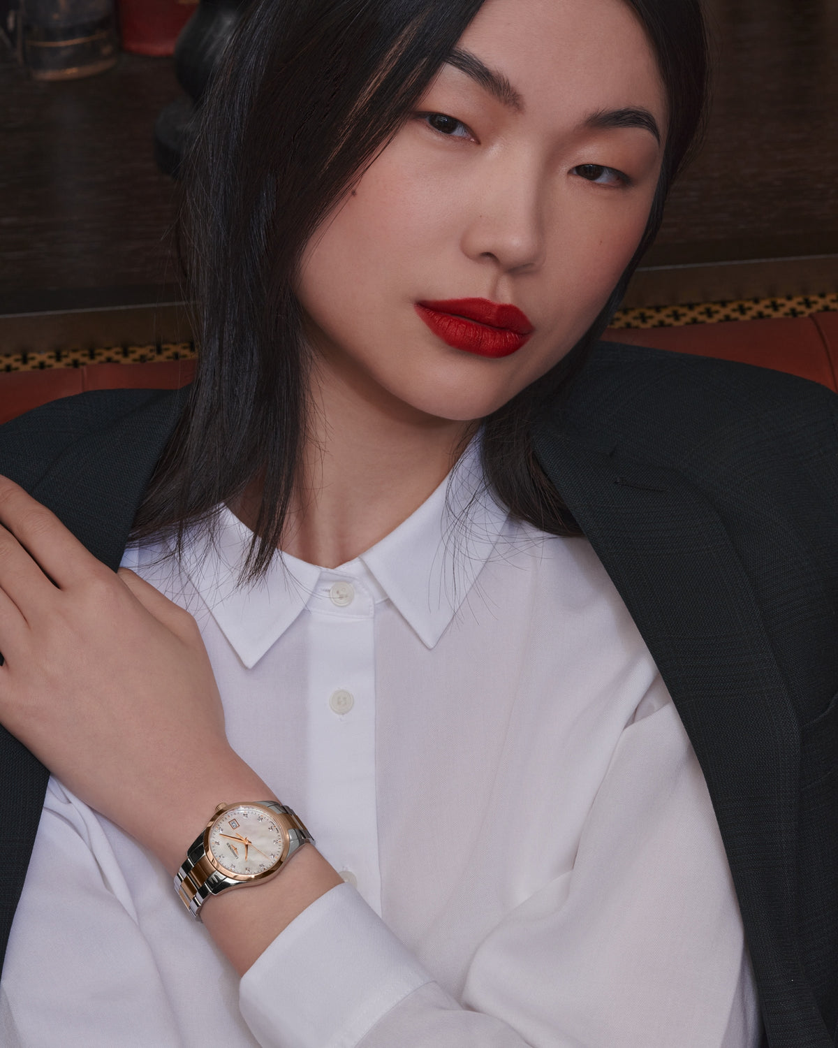 Longines Conquest Classic 34mm L2.386.3.87.7 Watch for Women - on the wrist