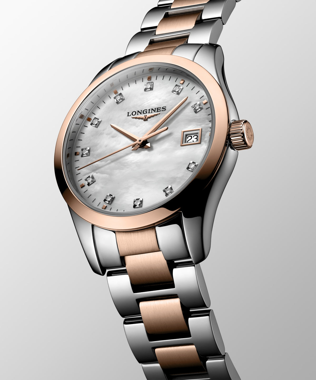 Longines Conquest Classic 34mm L2.386.3.87.7 Watch for Women - dial view