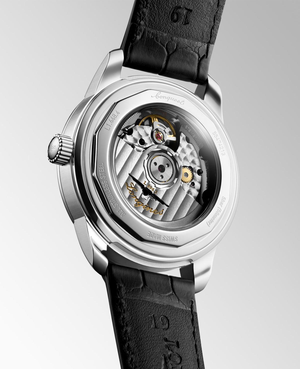 Longines Conquest Heritage Central Power Reserve 38mm L1.648.4.78.2 Unisex Watch - case-back view