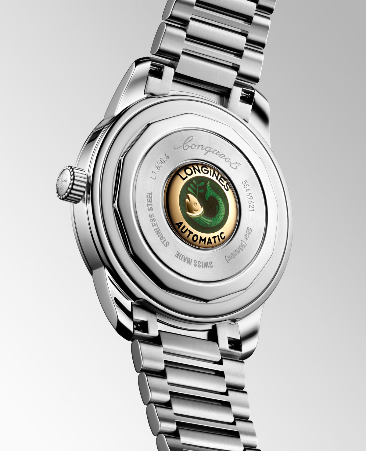 Longines Conquest Heritage 40mm L1.650.4.92.6 Watch for Men - case-back view