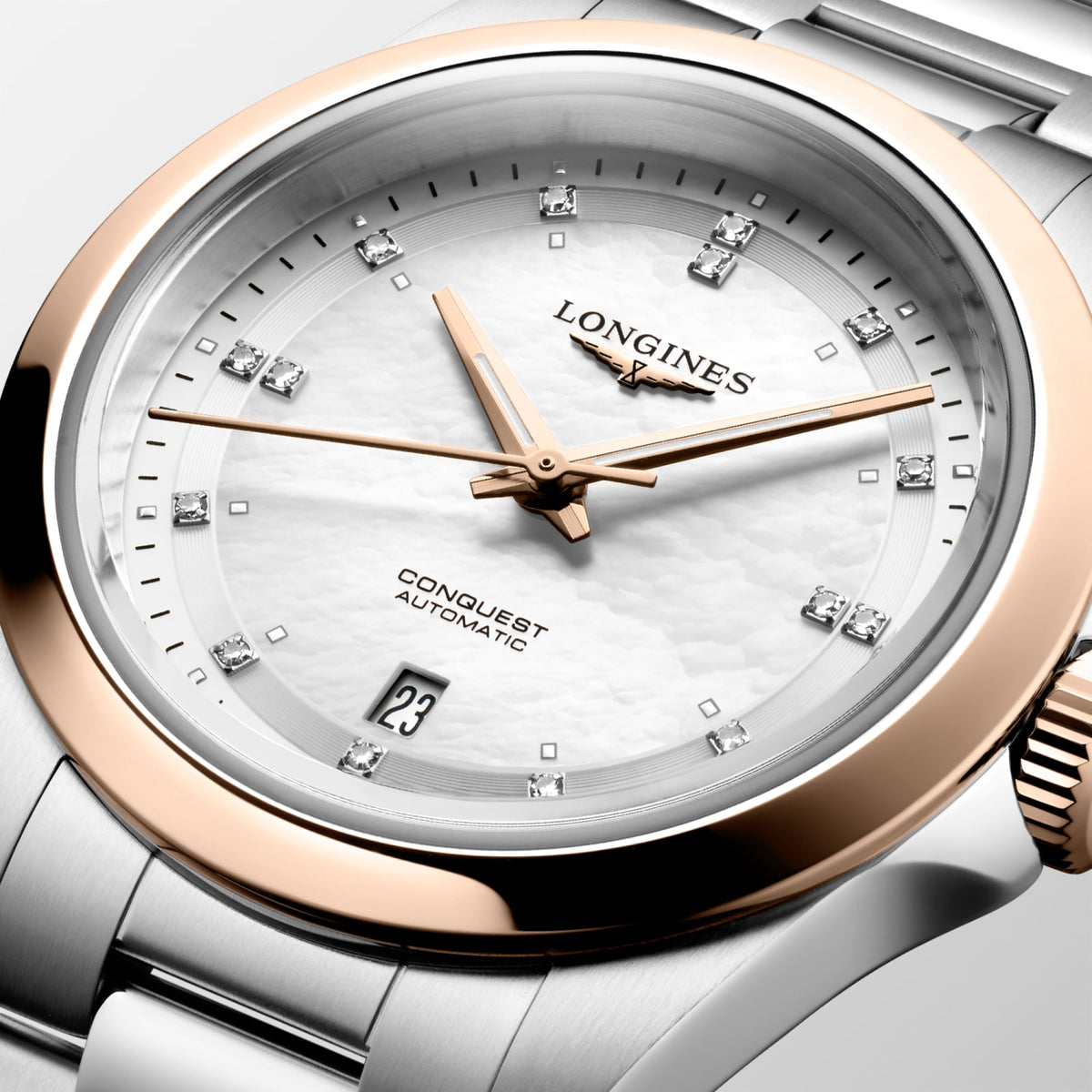 Longines Conquest 30mm L3.320.5.87.6 Watch for Women - dial close-up