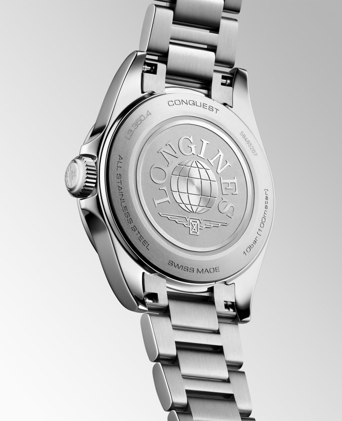 Longines Conquest 30mm L3.350.4.18.6 Watch for Women - case-back view