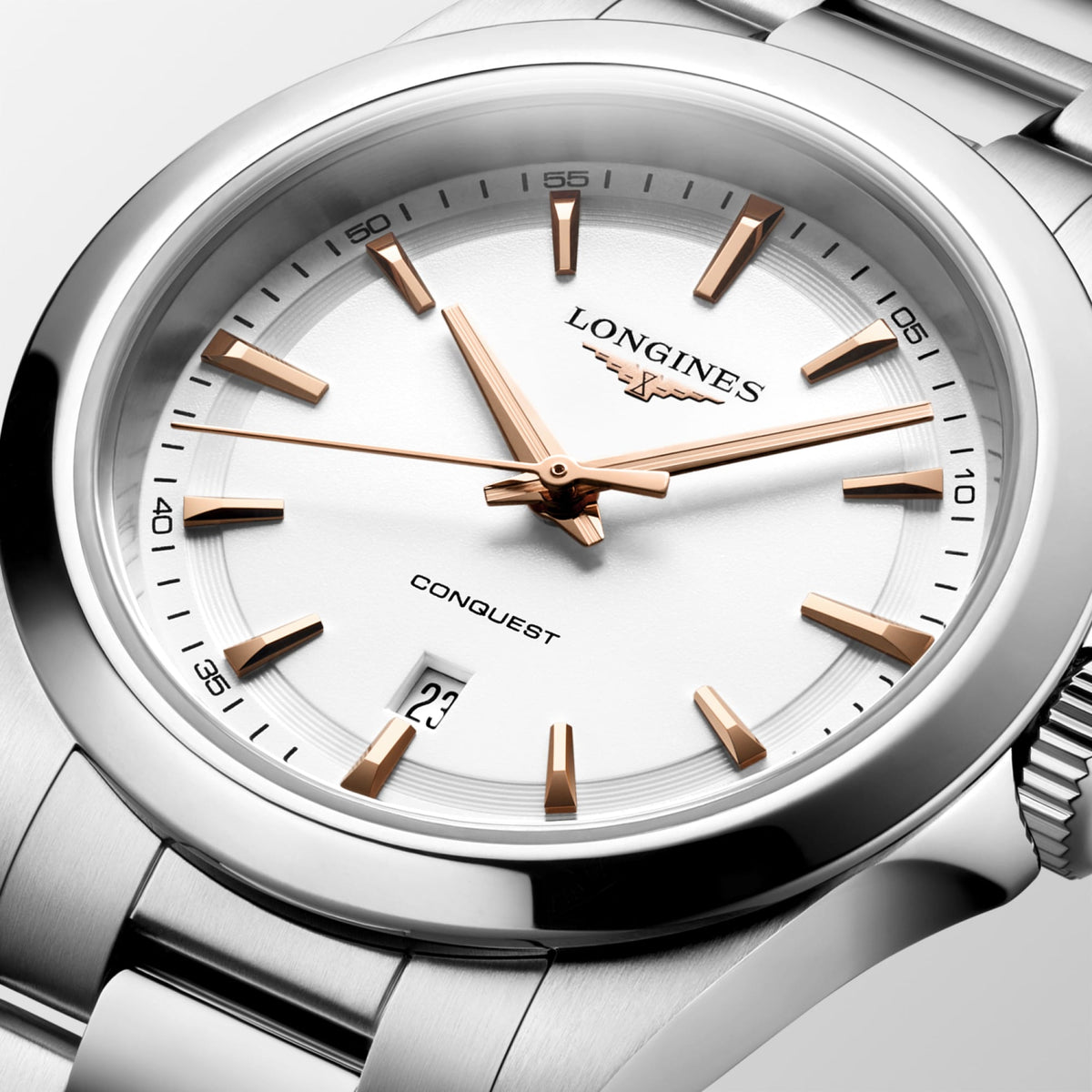 Longines Conquest 30mm L3.350.4.18.6 Watch for Women - dial close-up
