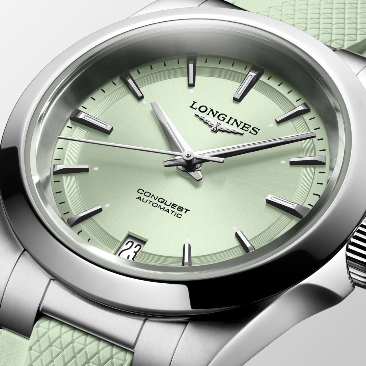 Longines Conquest 34mm L3.430.4.02.9 Watch for Women - dial close-up