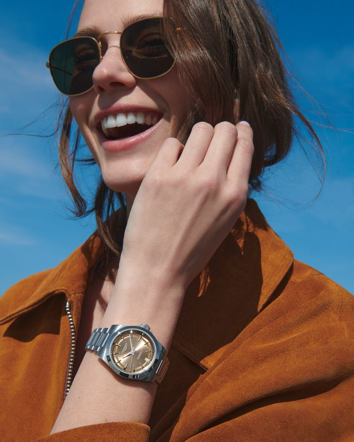 Longines Conquest 34mm L3.430.4.62.6 Watch for Women - on the wrist